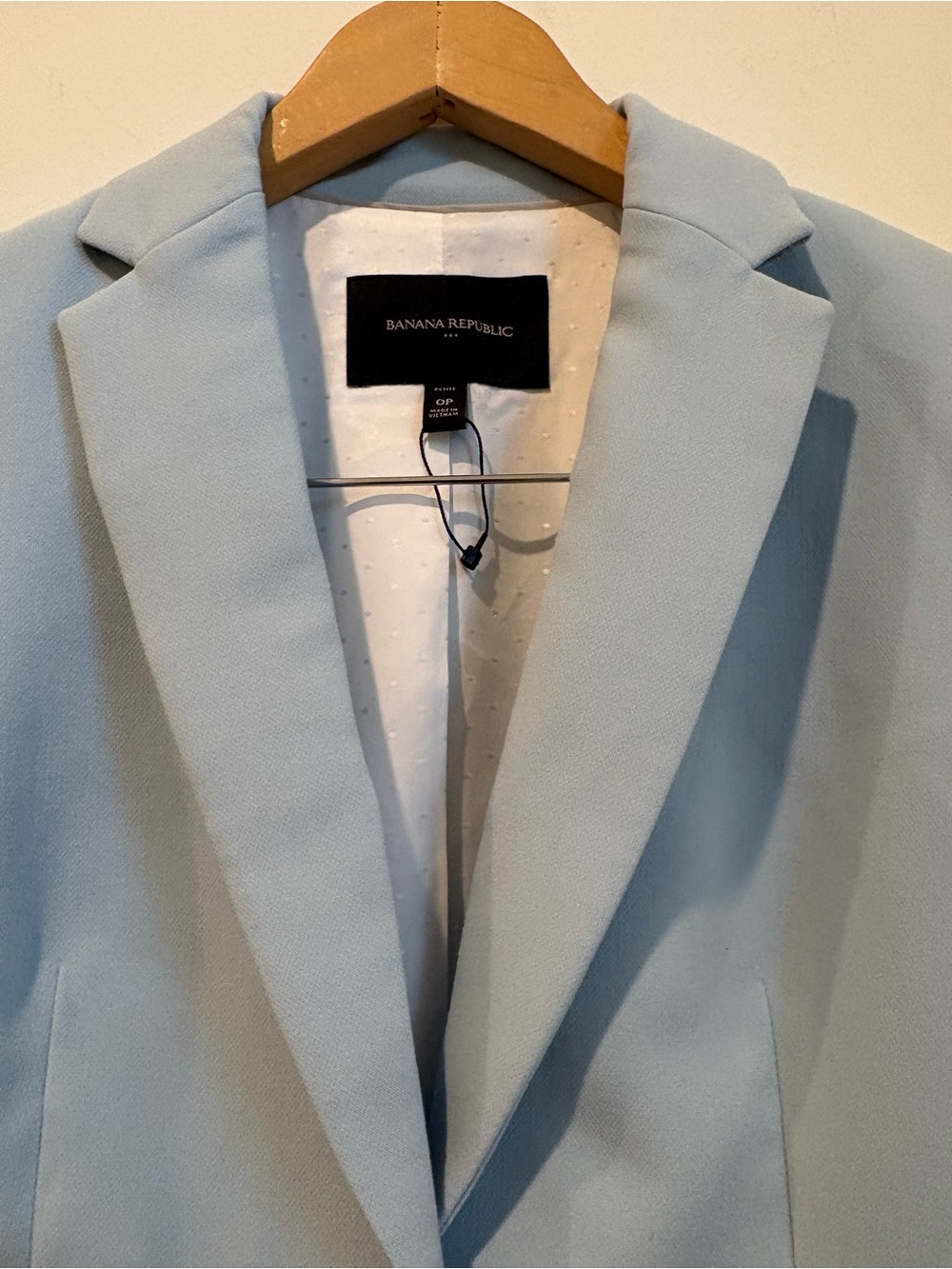 Banana Republic Fresh Blue Single Button Fully Lined Stetch Blazer 0P - Picture 12 of 16